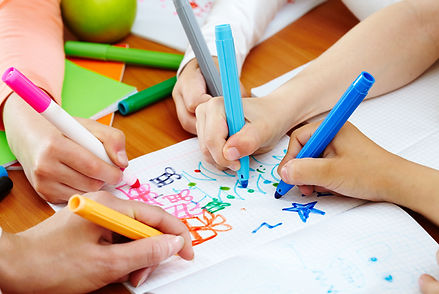 niños de dibujo