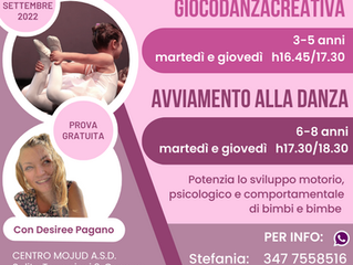 Giocodanzacreativa e Avviamento alla danza con Desiree Pagano