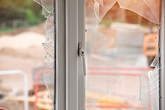 Broken window door in new build house.jpg