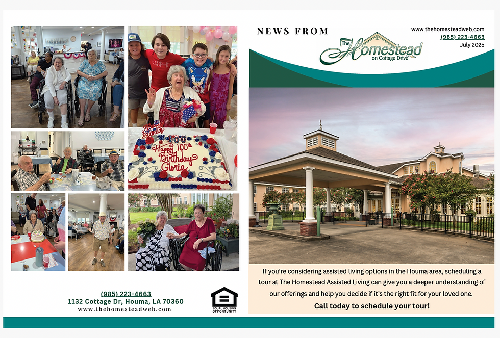 The Homestead Newsletter August