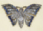 Diamond & Sapphire Butterfly Brooch