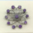 Art Deco style White Gold Brooch