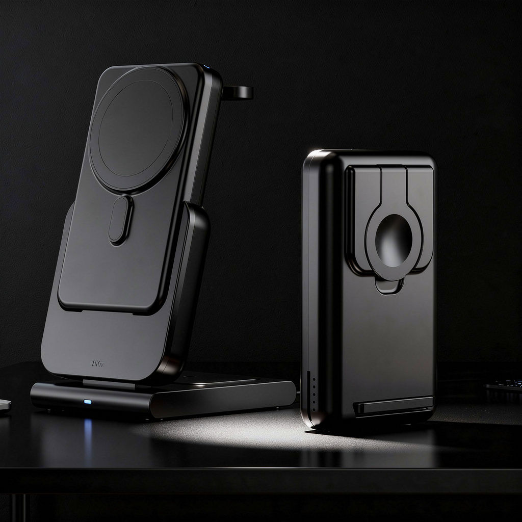 CAELIX Magnetic Power Bank — Fold-Out Phone Stand