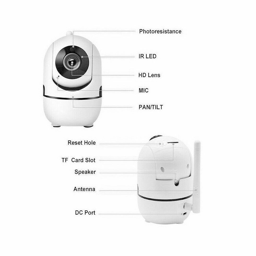Thumbnail: CAELIX Smart Home Security Camera — 1080P WiFi Indoor Camera with Night Vision