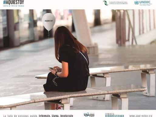 No mires hacia otro lado, ayúdanos a poner fin a la trata de personas, un delito penado con hasta 20 años de prisión.