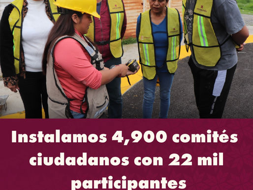 Para asegurar que la obra pública se realice con transparencia, se ha impulsado la participación
ciudadana que vigila el uso correcto de los recursos. 💰✅
#PrimeroElPueblo
#ALaMitadDelCamino