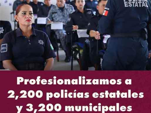 Se han capacitado a elementos policiales para proteger y servir a nuestra comunidad. 👮🏻♀️👮🏻
#PrimeroElPueblo
#ALaMitadDelCamino