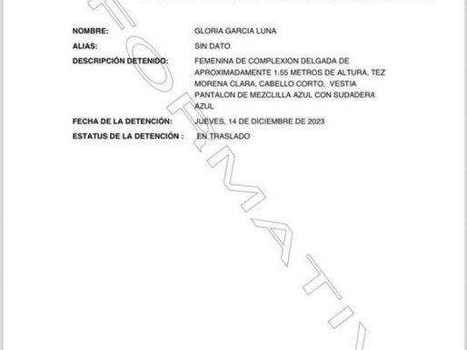 🚨 #Detienen a hermana de #GenaroGarcíaLuna