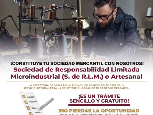 ¡Acta Constitutiva GRATIS con el apoyo de @Sedeco_Hgo!