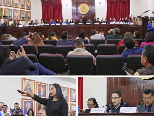 JORGE REYES TOMÓ PROTESTA A LA NUEVA CONTRALORA DEL MUNICIPIO DE PACHUCA