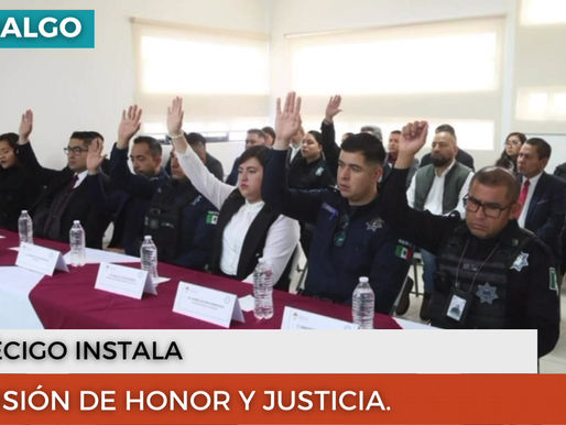 INSTALA EDUARDO MEDÉCIGO LA COMISIÓN DE HONOR Y JUSTICIA DE LA SSPYTM