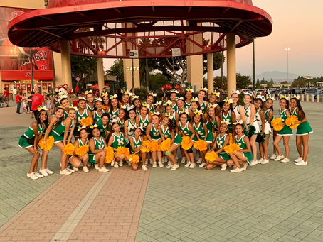 Kennedy High School Cheer & Song Perform at Angel Stadium