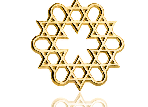 masquiln atom power gold pendant 
תליון זהב כוח אטום זכרי