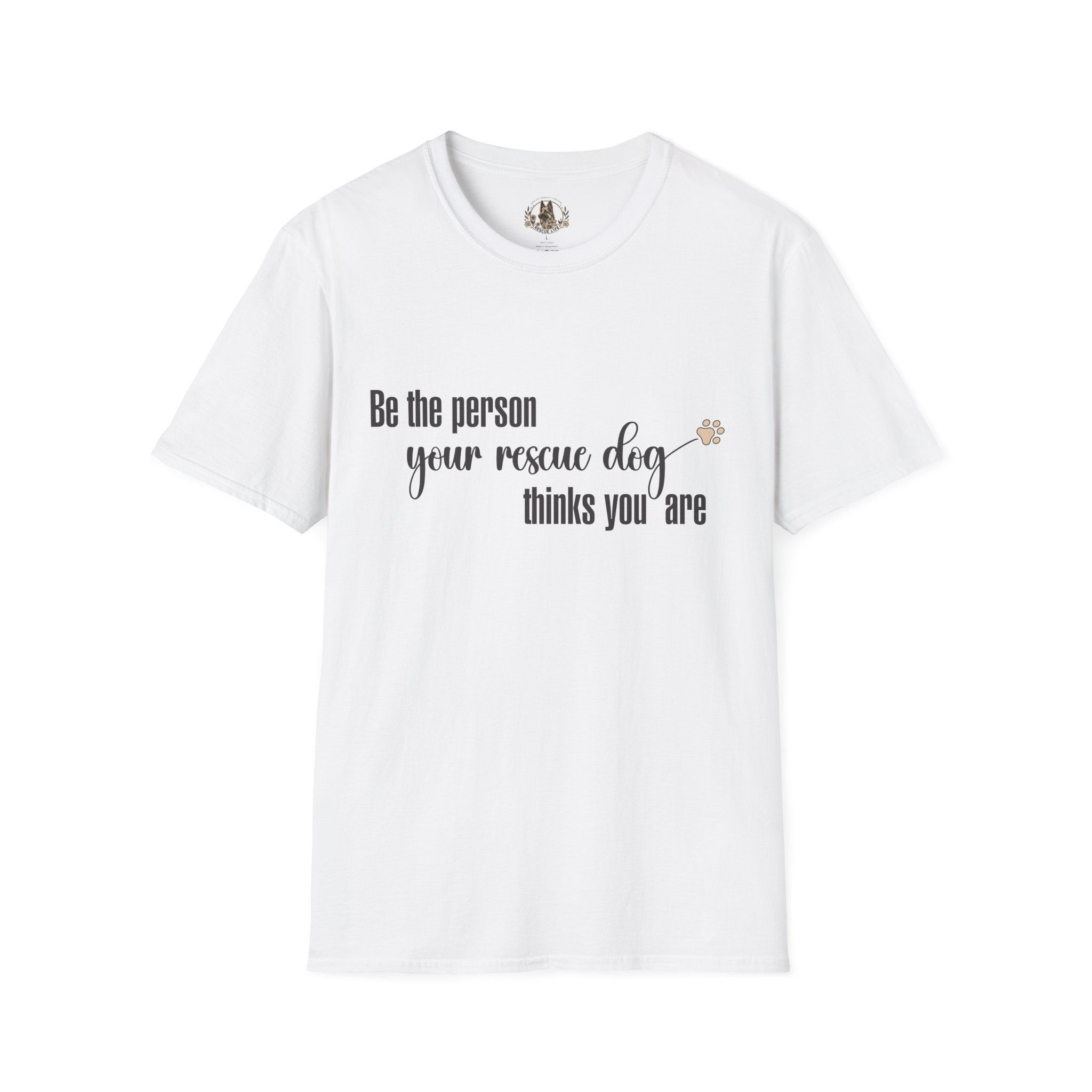 Rescue Dog Lover T-Shirt, Unisex, Pet Adoption Gift