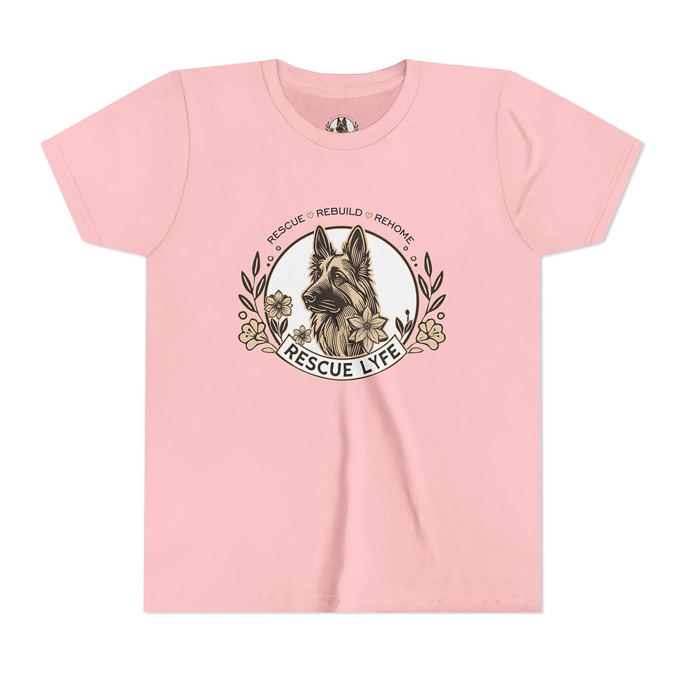 Thumbnail: Youth Rescue Lyfe Short Sleeve Tee - Celebrate Compassion for Pets