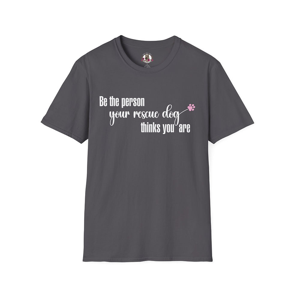 Thumbnail: Rescue Lyfe T-Shirt – "Be the person your rescue dog thinks you are" 