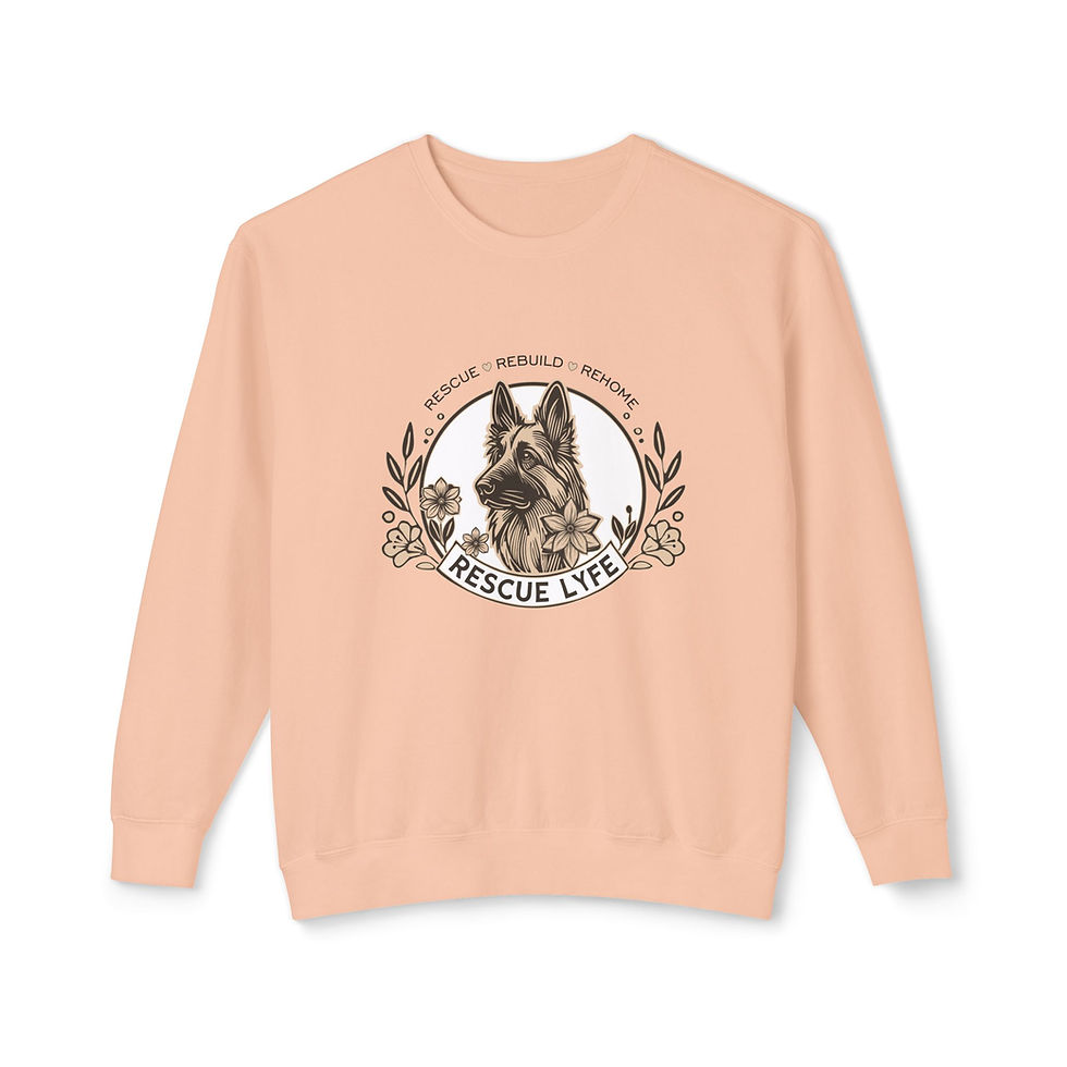 Thumbnail: Unisex Sweatshirt - 'Rescue Lyfe' Graphic Tee for Animal Lovers 