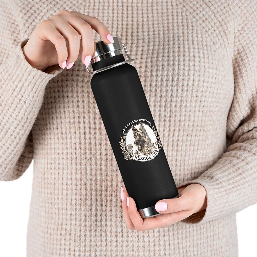 Thumbnail: Rescue Lyfe Copper Vacuum Insulated Water Bottle - 22oz Travel Flask