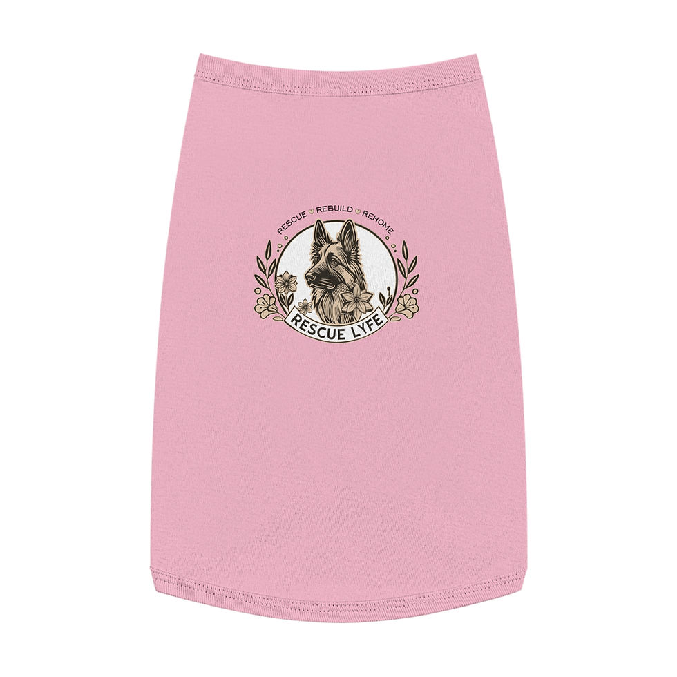 Thumbnail: Rescue Lyfe Pet Tank Top - Cute Pink Dog Apparel