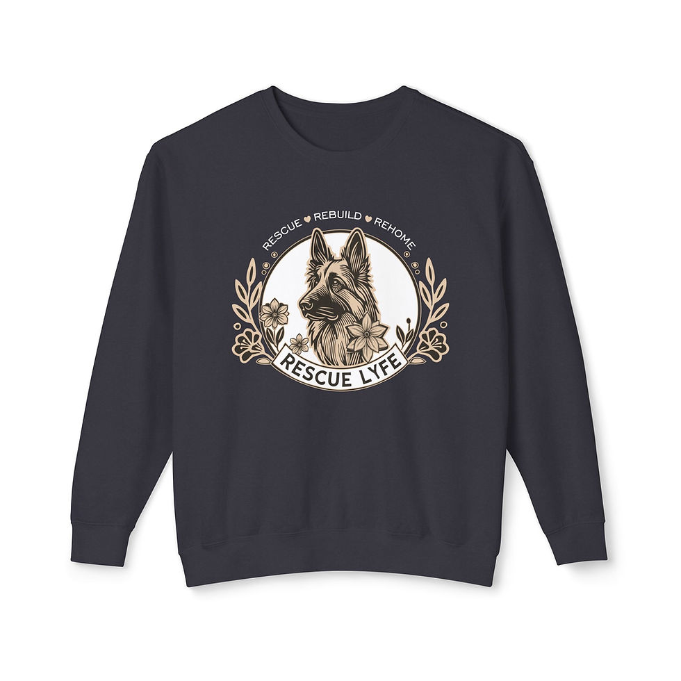 Thumbnail: Unisex Sweatshirt - 'Rescue Lyfe' Graphic Tee for Animal Lovers