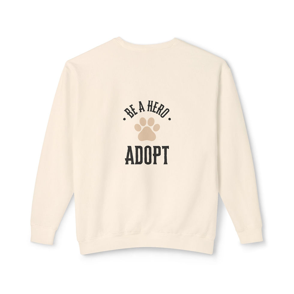 Thumbnail: Unisex Sweatshirt - 'Rescue Lyfe' Graphic Tee for Animal Lovers 