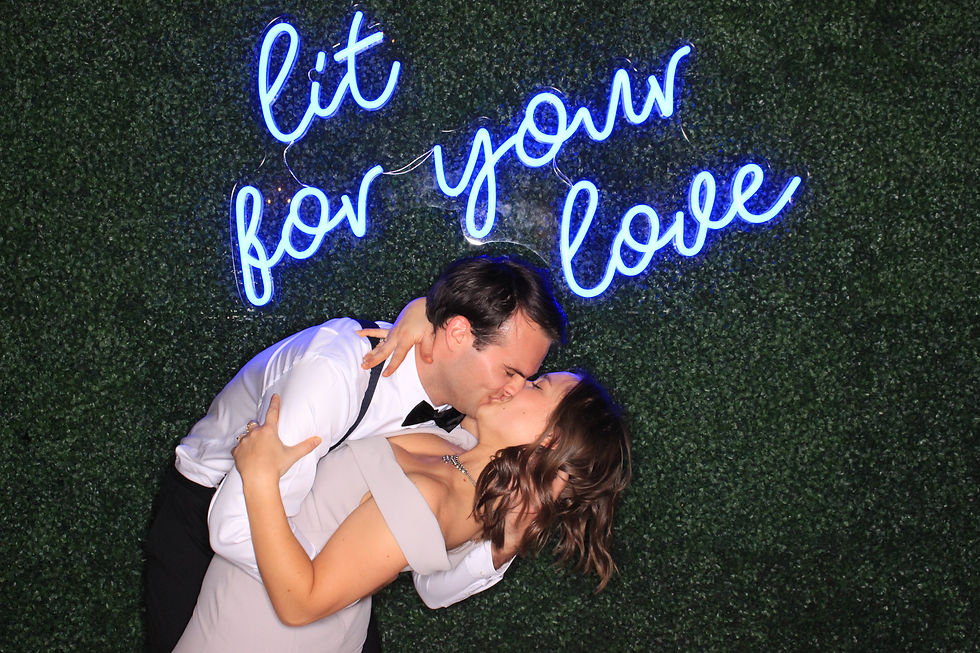 Custom wedding neon sign