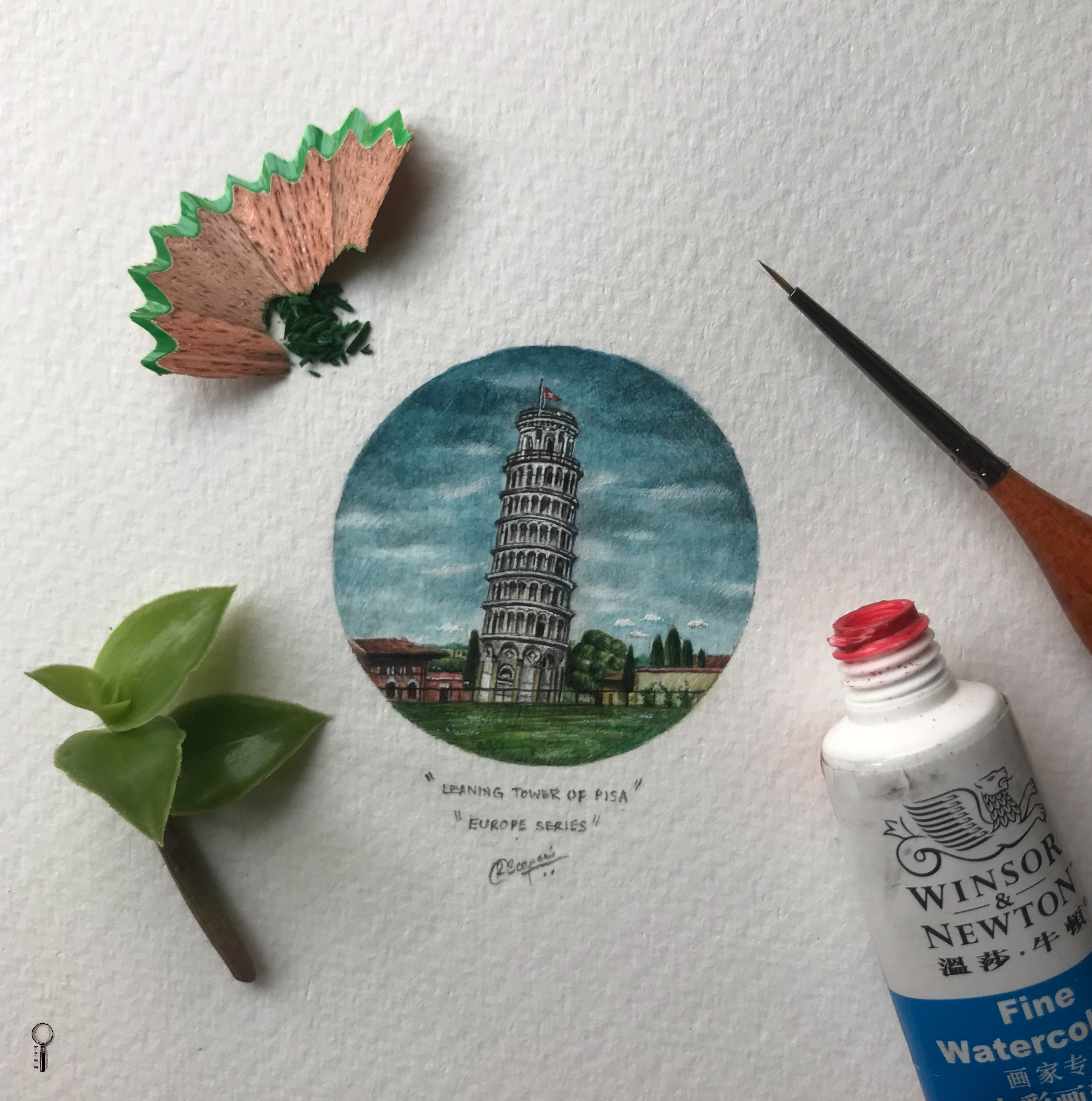 Mini 'Leaning Tower of Pisa'