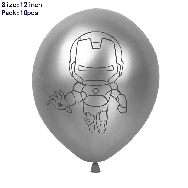 Thumbnail: 10pcs Disney Party Balloons Super Hero Latex Balloon Birthday Party Kid's Toy 