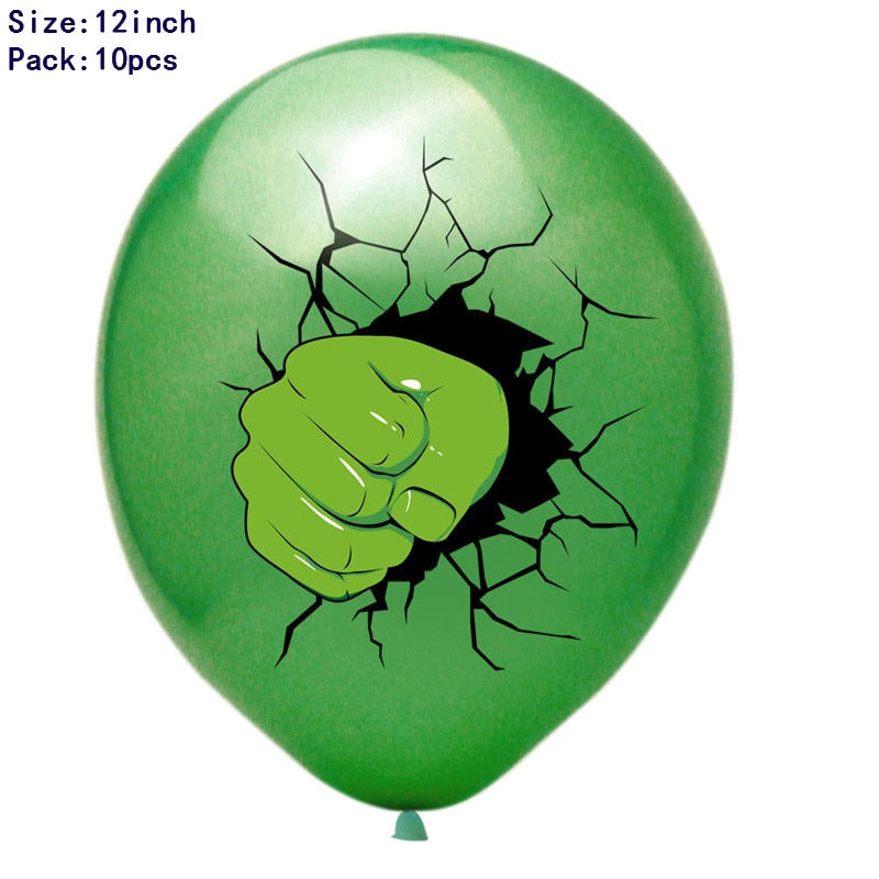 Thumbnail: 10pcs Disney Party Balloons Super Hero Latex Balloon Birthday Party Kid's Toy 