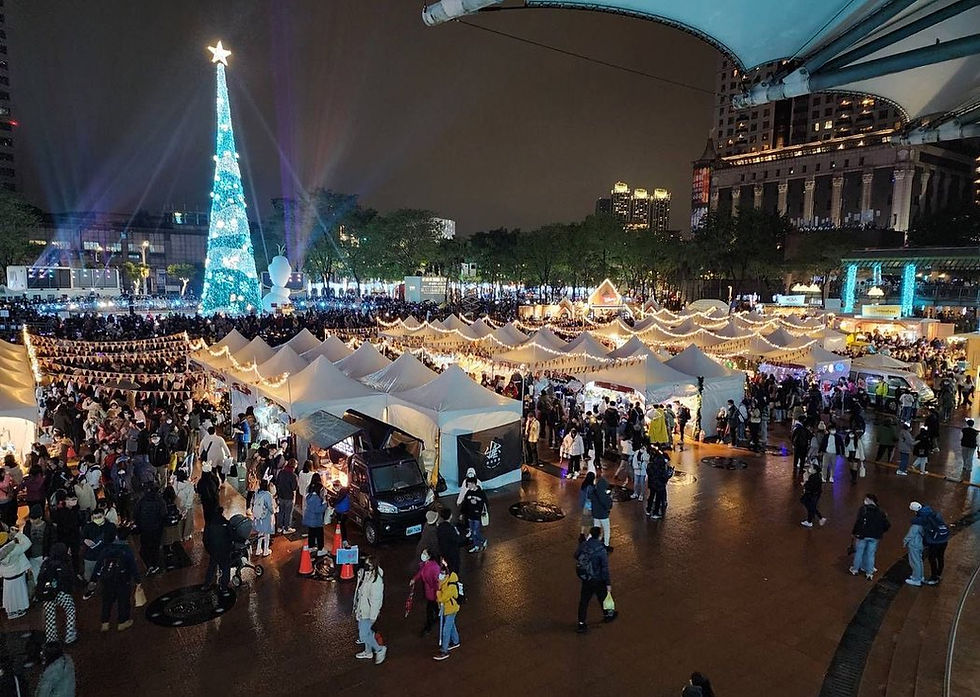 German Christmas Market event space for the German Trade Office Taipei at New Taipei Christmasland.