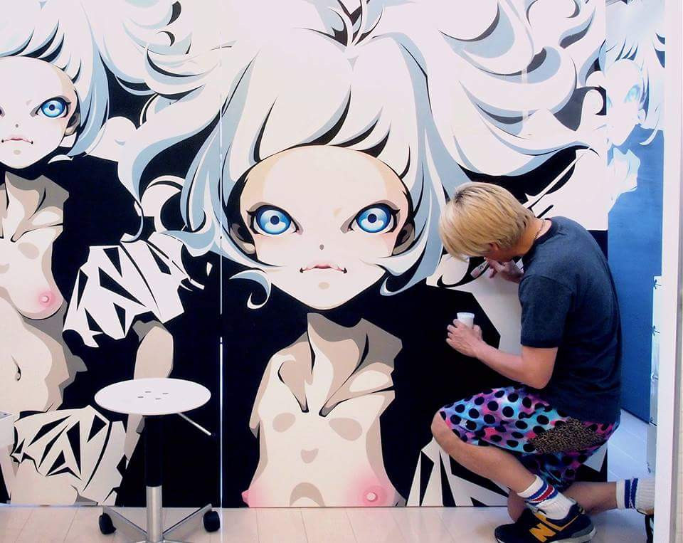 松浦浩之 個展 2015 "Super Acrylic Skin -Trigonal Clone" 創作紀錄