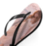 Thumbnail: Romantic Beach Photo Flip Flops — Personalized Name Sandal