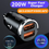 Thumbnail: Car 100-200W Dual Port Mini USB Charger Ultra Fast Charging Cigarette Lighter So