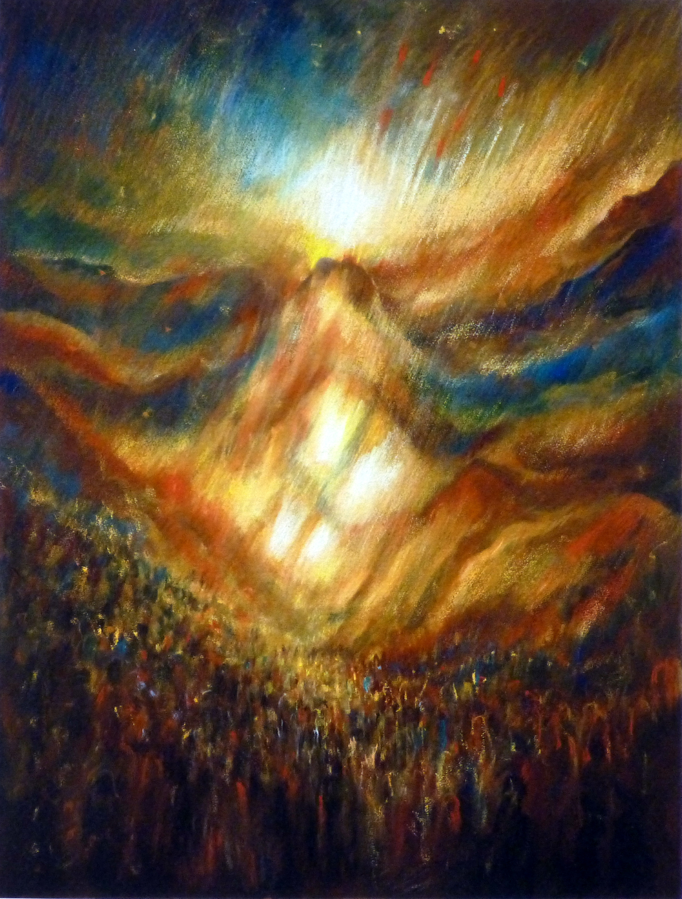 Mount Sinai sukkah mural