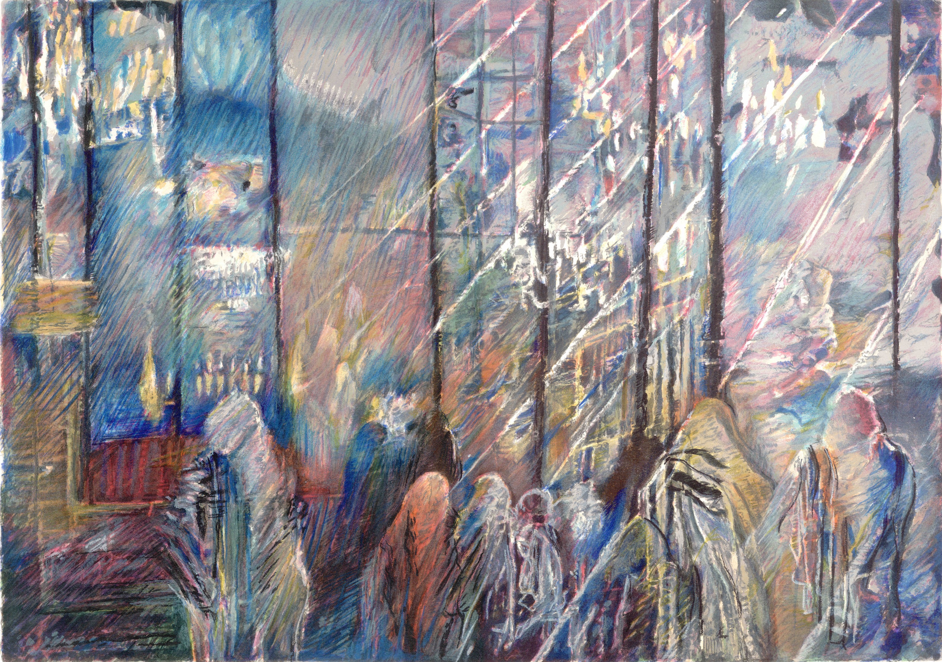 Prayer sukkah mural