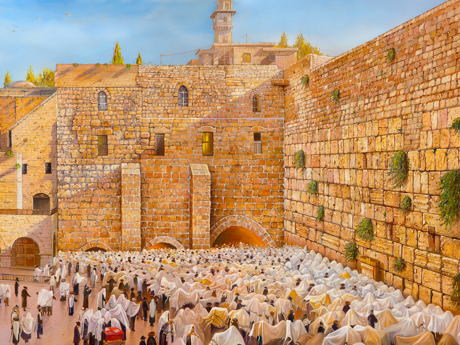 Kotel Birkat Cohanim sukkah mural