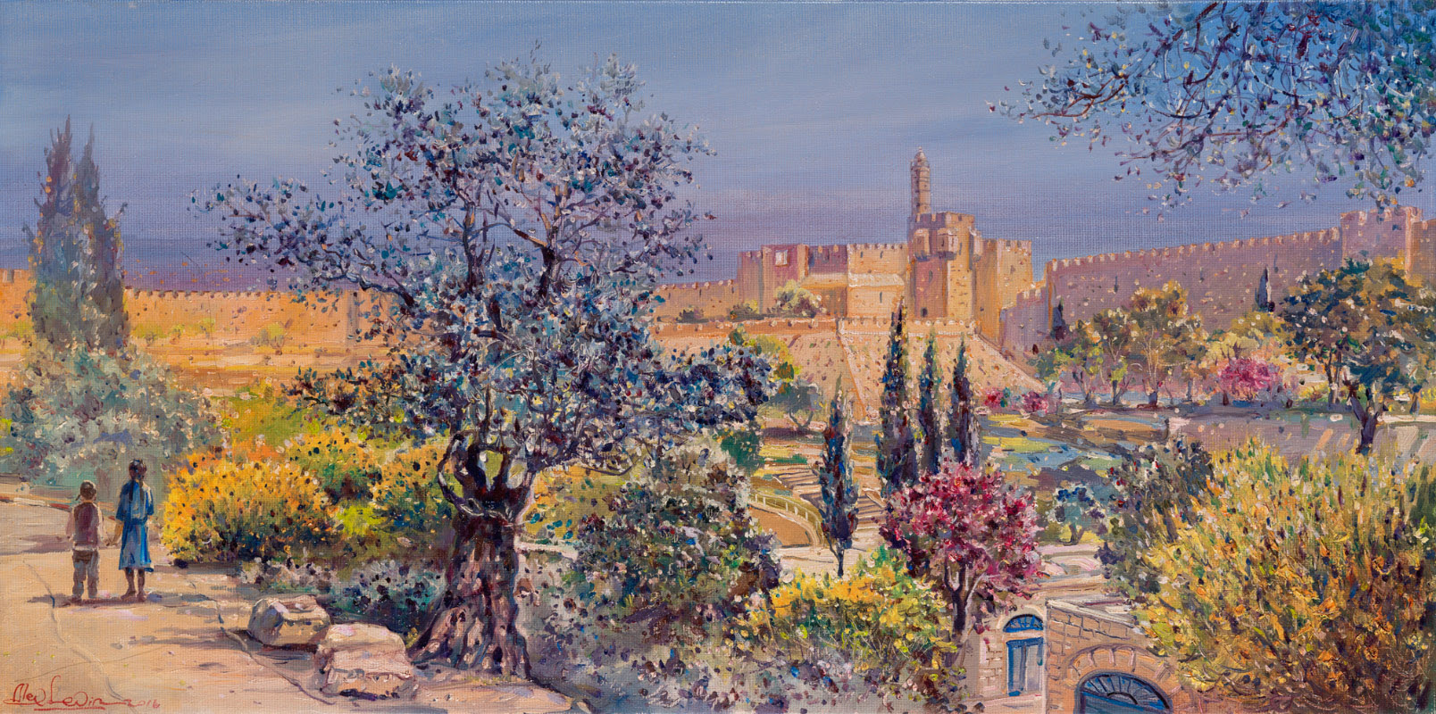 City of David sukkah mural