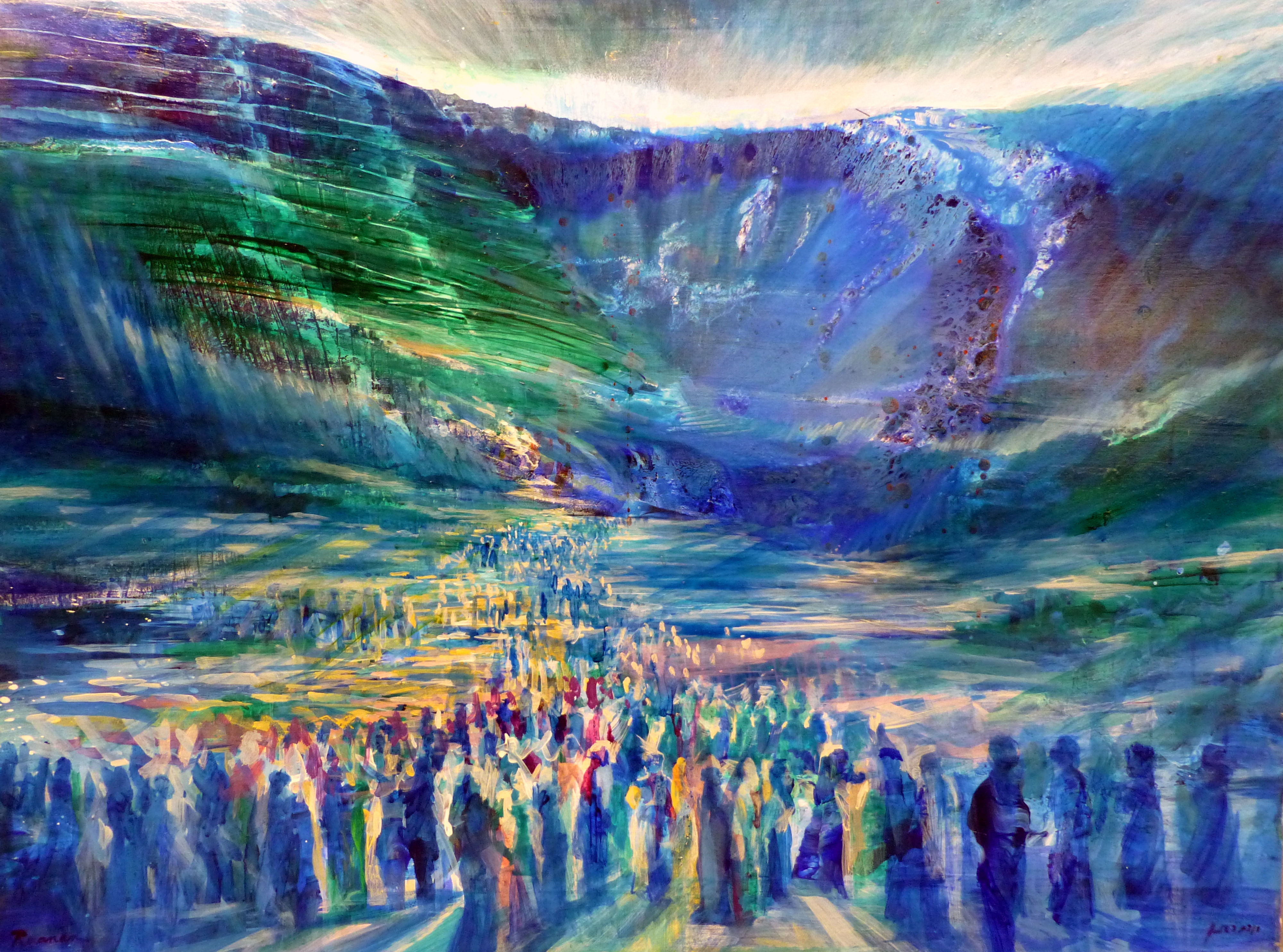 Red Sea sukkah mural