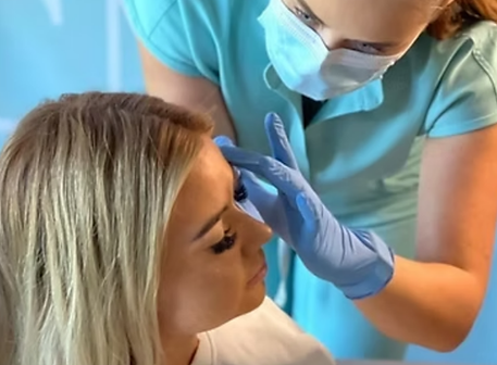 Client receiving dermal filler treatment at Crane Medical Clinic in Little Sutton, Ellesmere Port.