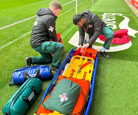 player extraction stretcher training