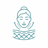Icon representing firmer, tighter-looking skin following HIFU treatment.