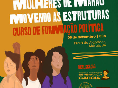 Mulheres promovem curso de formação política em Maraú
