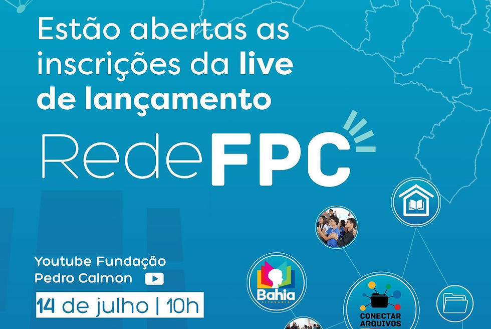 Banner com informações sobre a live de lançamento, com informações que estão presentes na matéria completa.