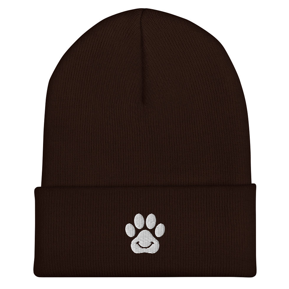 Thumbnail: Pawsitive Effect Embroidered Cosy Cuffed Beanie