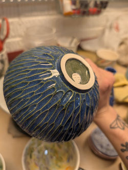 Carved Seafoam Bowl 25-163