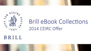 Out now: The 2014 CEIRC Offer for Brill eBook Collections