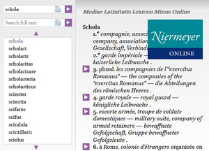 Niermeyer Online: Dictionary of Medieval Latin