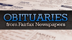 Obituaries from Fairfax newspapers now available via NewsBank