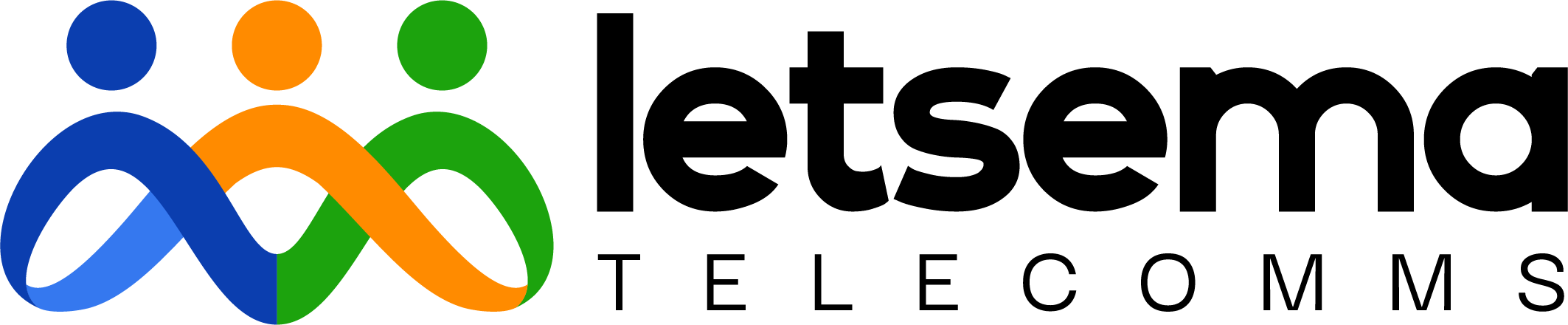 Letsema Telecomms Horizontal stack black logo.png