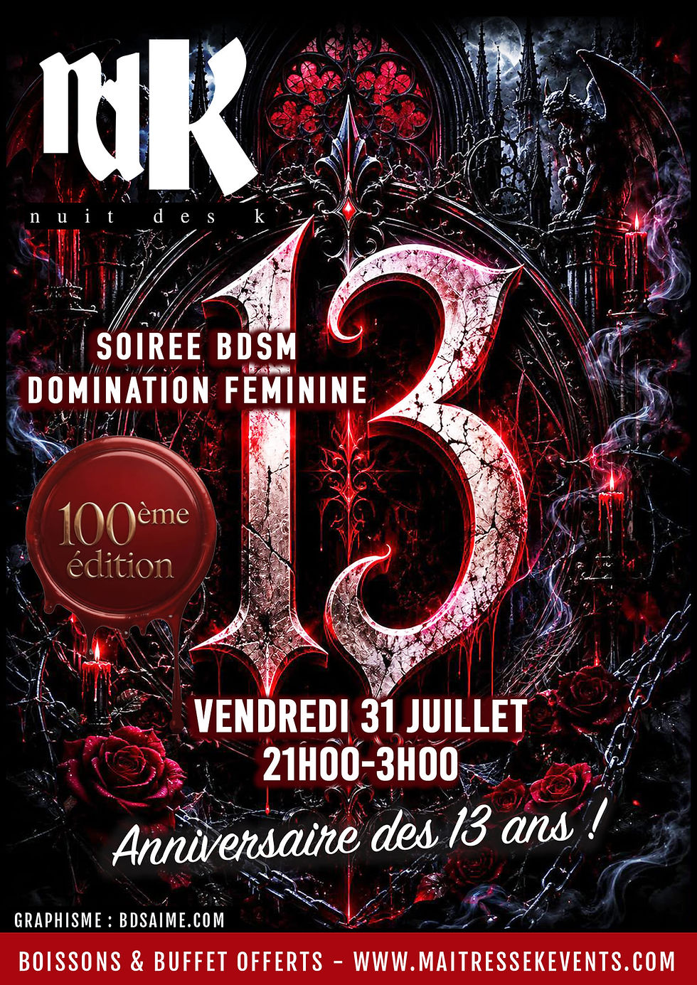 LA 100e ! NUIT DES K 13 ans !